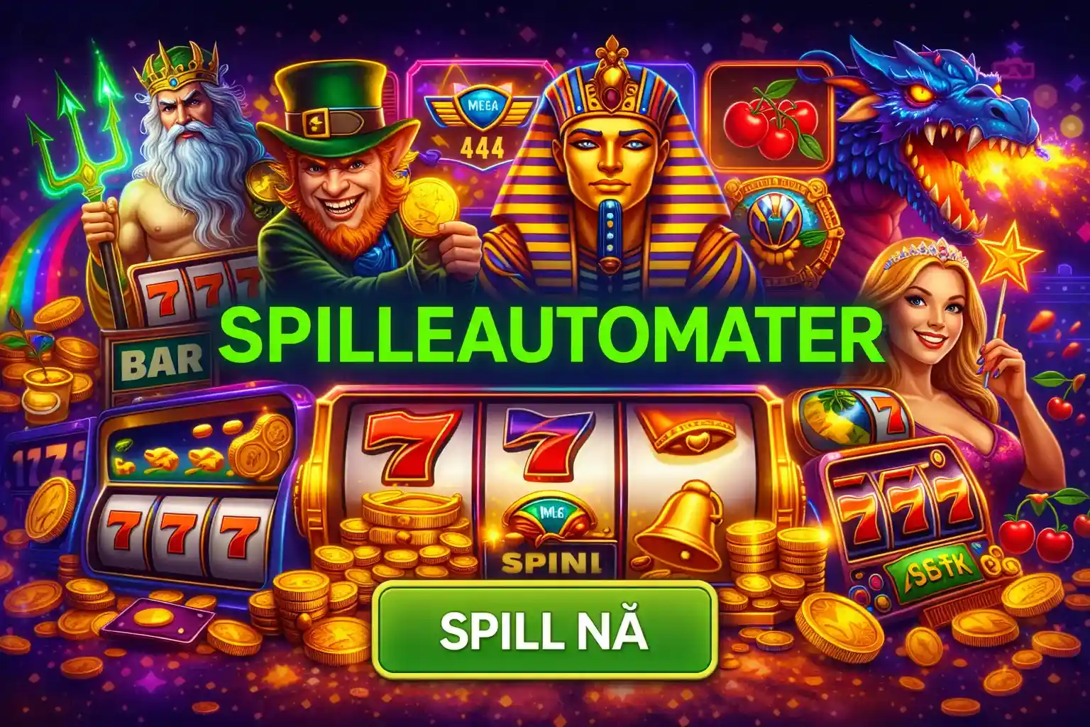 Oversikt over populære karakterer fra spilleautomater som Zevs og faraoer på norsk nettcasino
